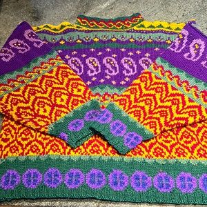 Hand knit sweater